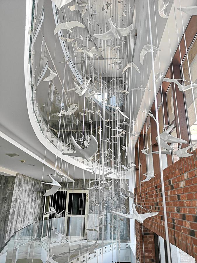 Willa Port Ostroda Bagian luar foto The staircase