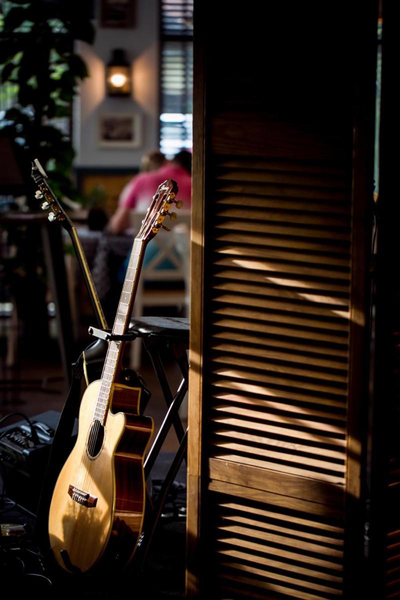 Willa Port Ostroda Bagian luar foto A guitar in a stand